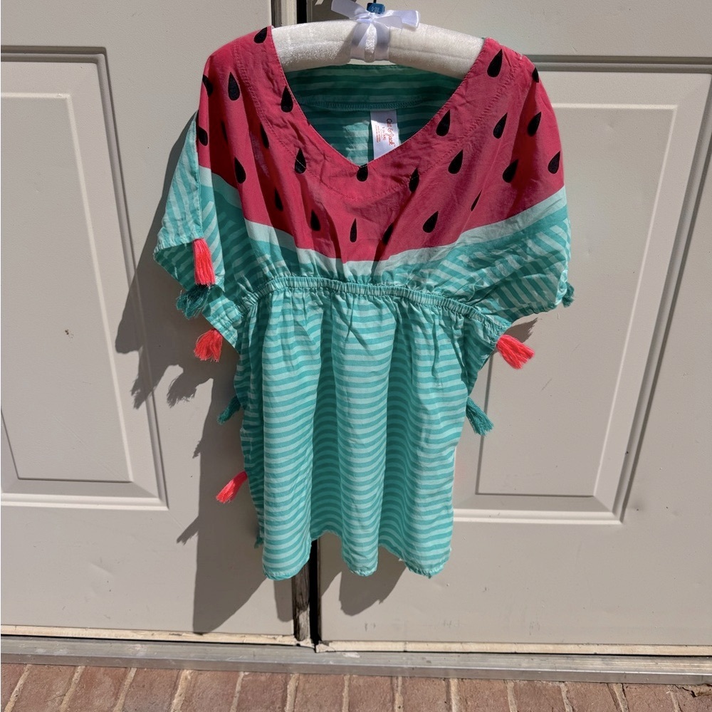 Cat & Jack, Watermelon Print, Short Sleeve Dress, S 6/6X